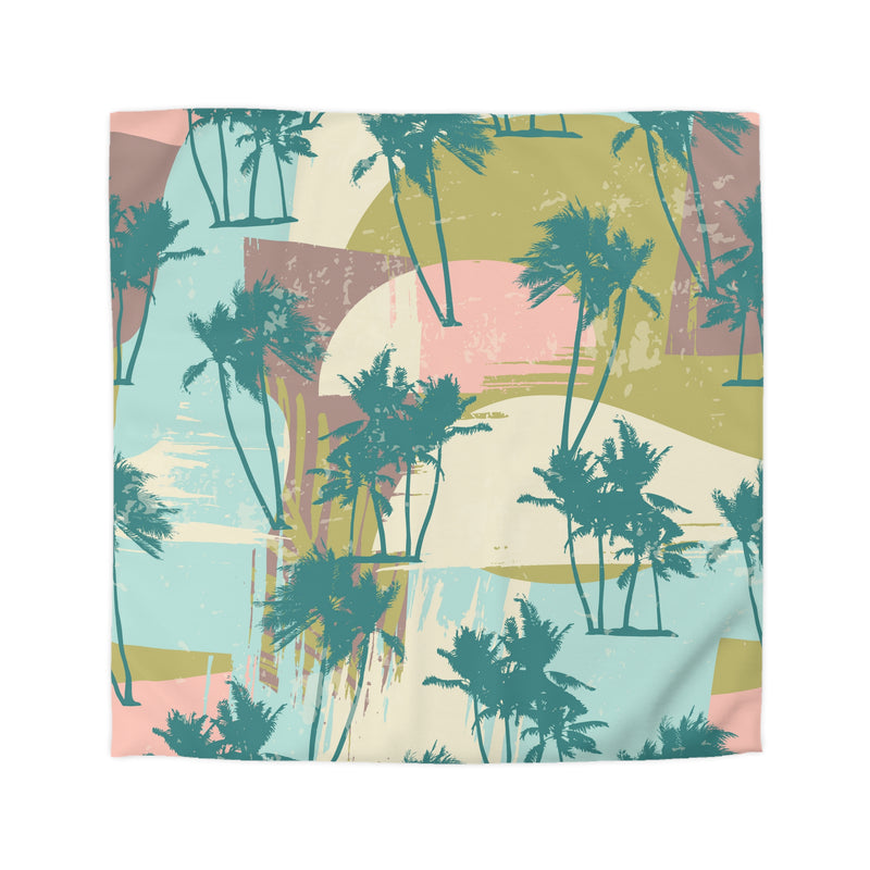 Tropical Palm Tree Microfiber Duvet Cover
