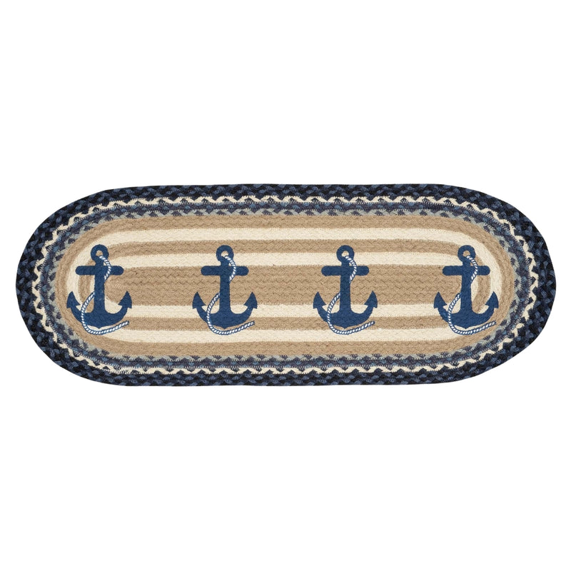 Anchor Harbor Oval Table Runner