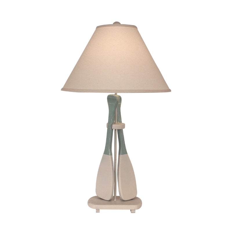 Covered Cove Double Paddle Table Lamp