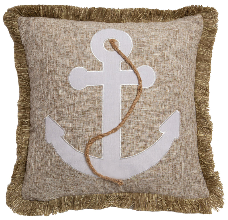 Anchor Rope Throw Pillow