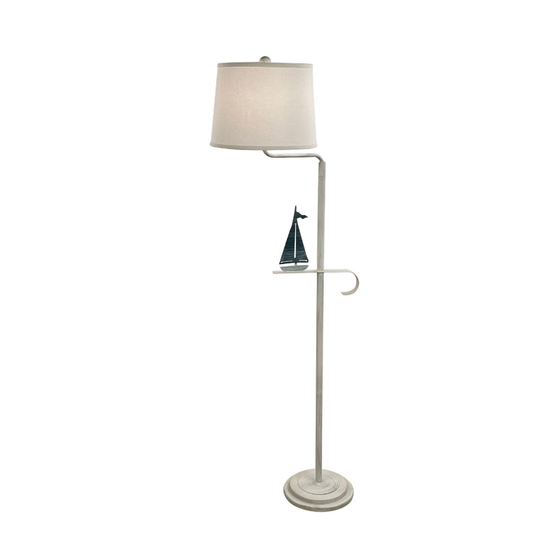 Nautical Sailboat Iron Swing Arm Floor Lamp