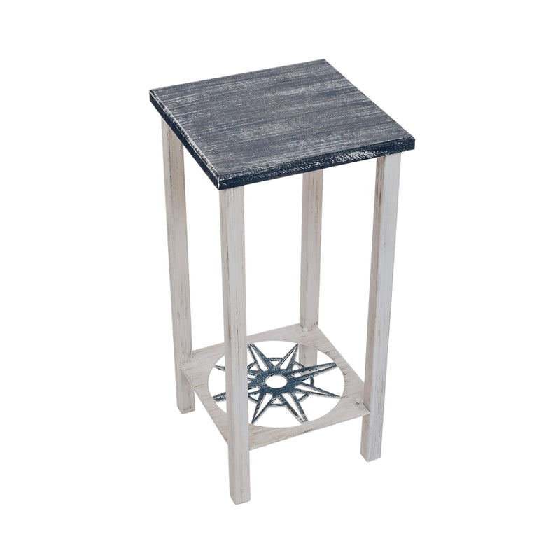 Navy Cottage Compass Drink Table