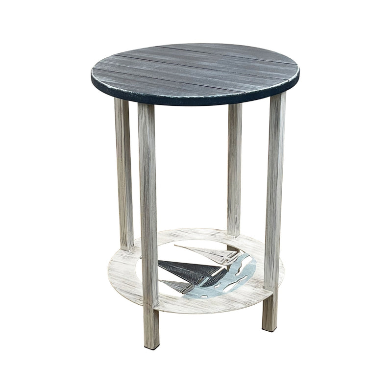 Sailboat Round End Table