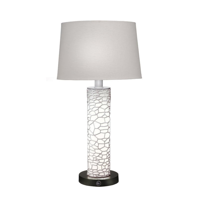 Silver Scales Nightlight Table Lamp