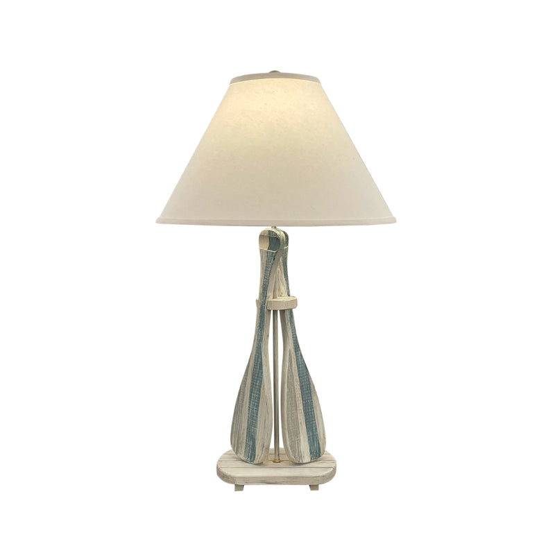 Tide Stripe Double Paddle Table Lamp