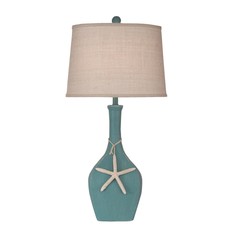 Turquoise Sea Large Starfish Accent Lamp