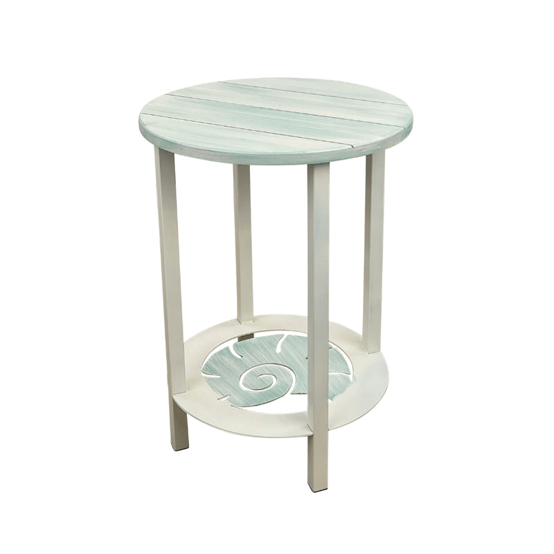 Weathered Cove Snail Shell Round End Table