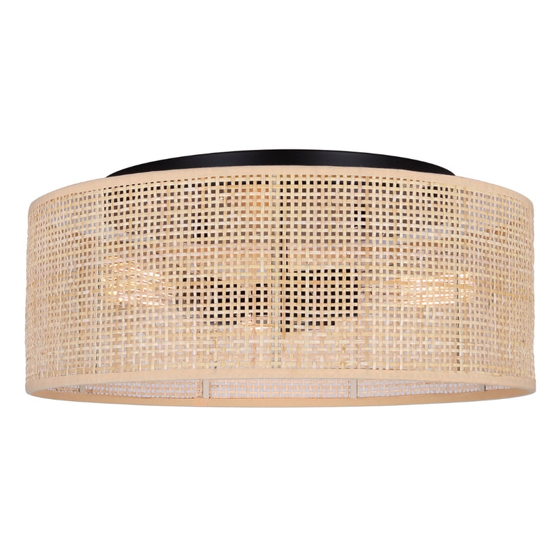 Rattan 16.25" Flush Mount
