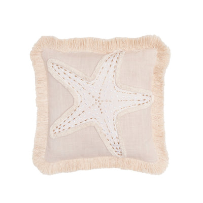 Golden Shores Starfish Decorative Pillow