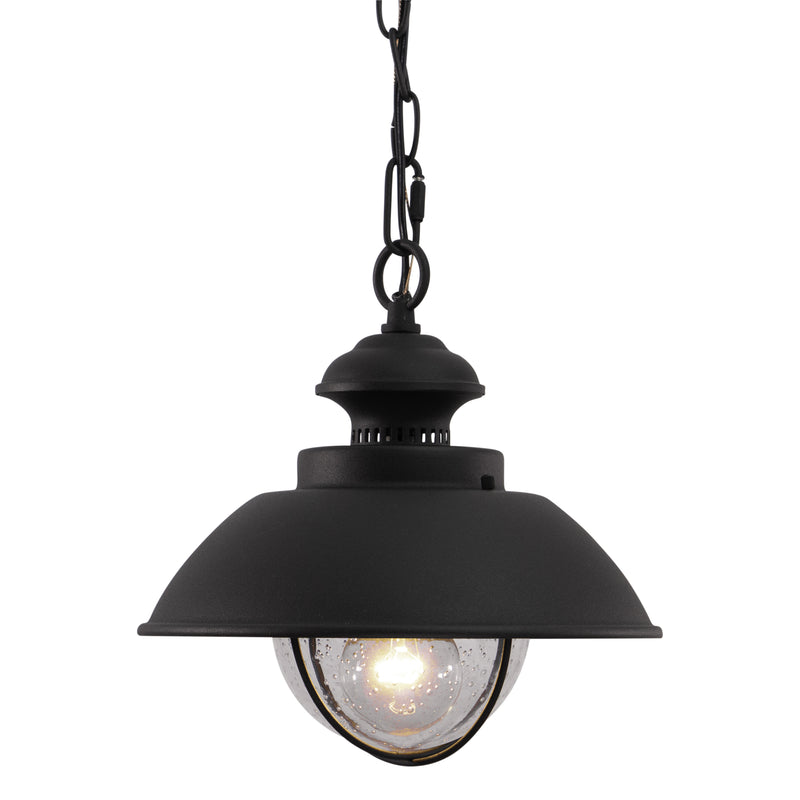 Eastham 10-Inch Outdoor Pendant - Textured Black