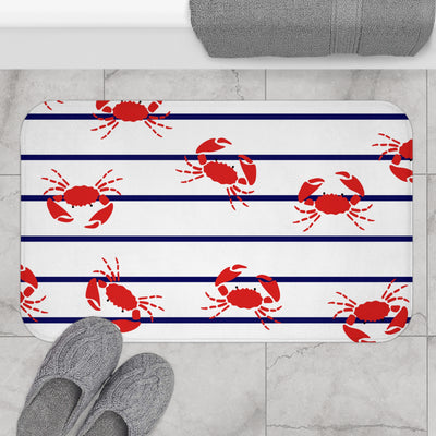 Crab Stripe Bath Mat
