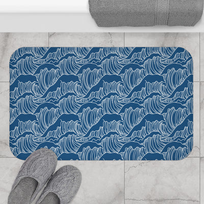 Blue Waves Bath Mat
