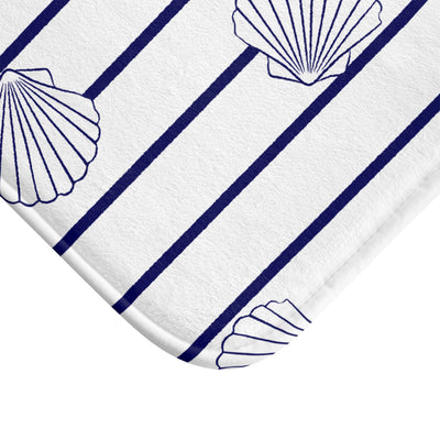 Clam Stripe Bath Mat