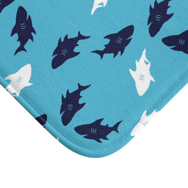 Blue Shark Bath Mat