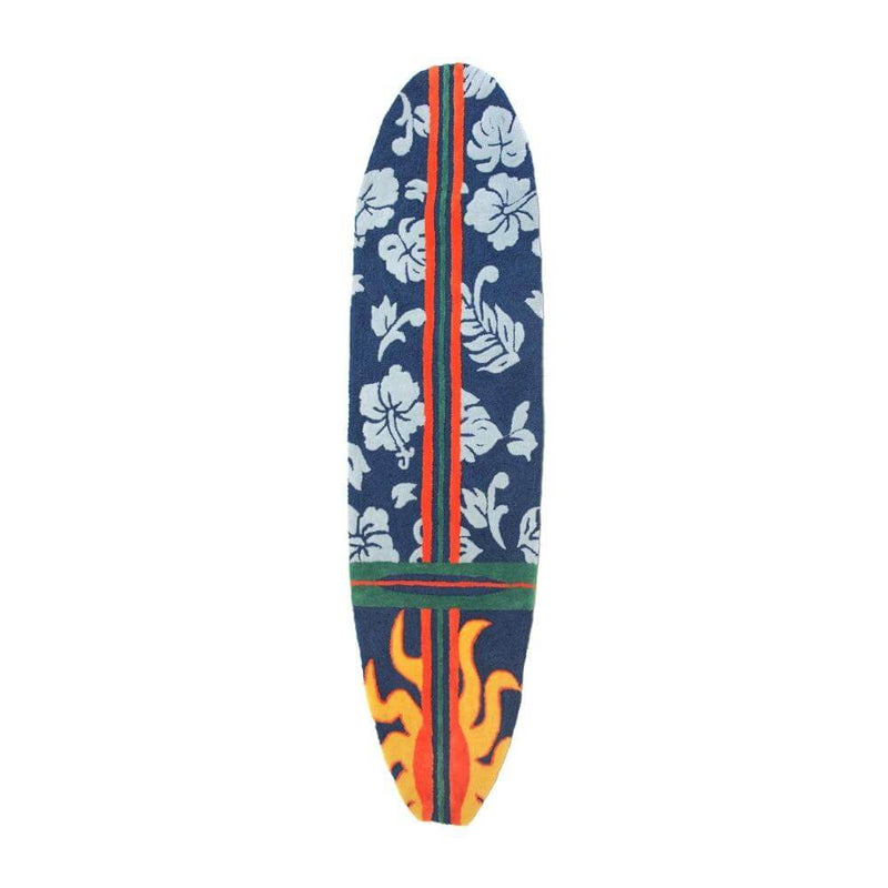 Aloha Surfboard Navy Rug