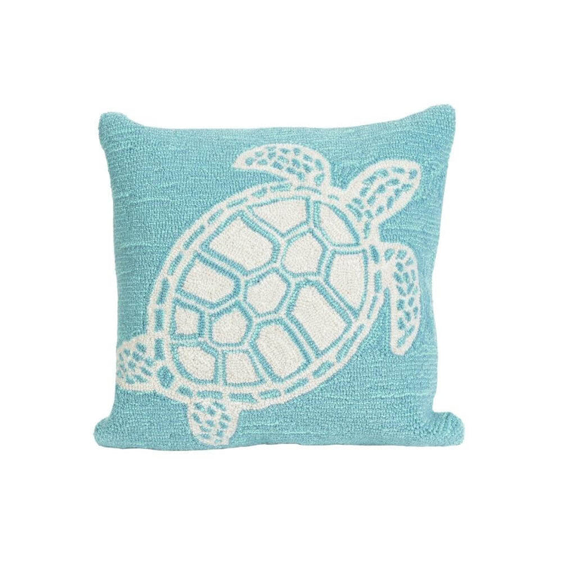Aqua Sea Turtle Pillow