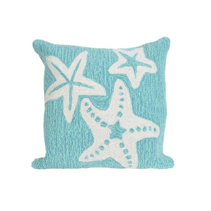Aqua Starfish Pillow
