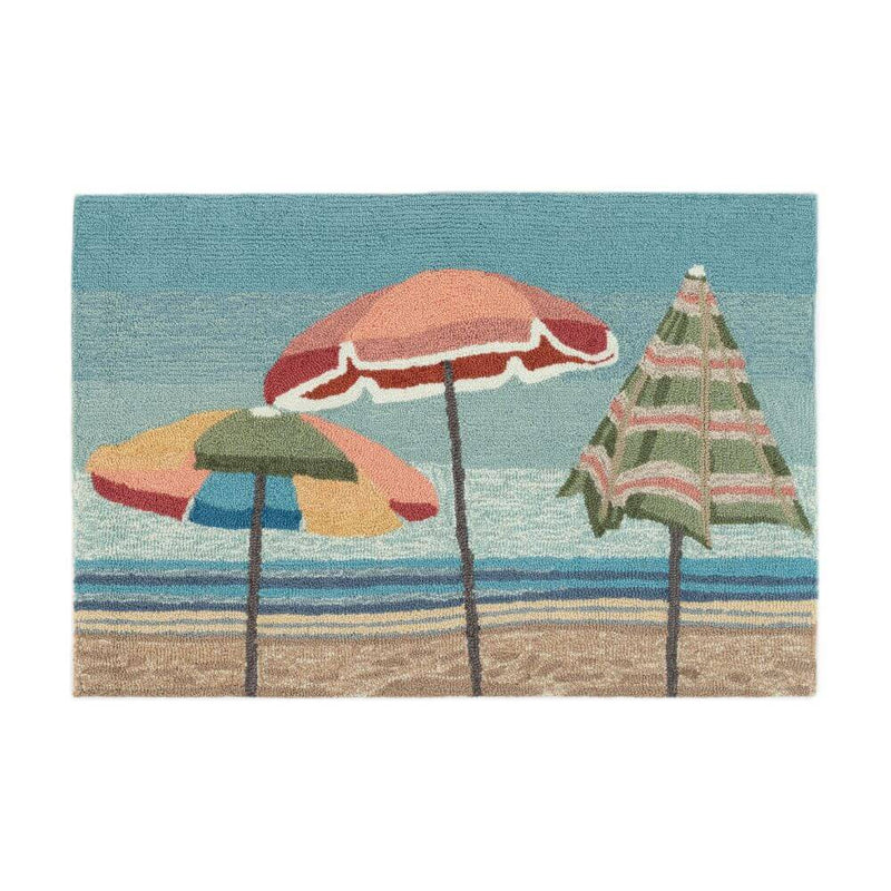 Beachside Umbrellas Rug