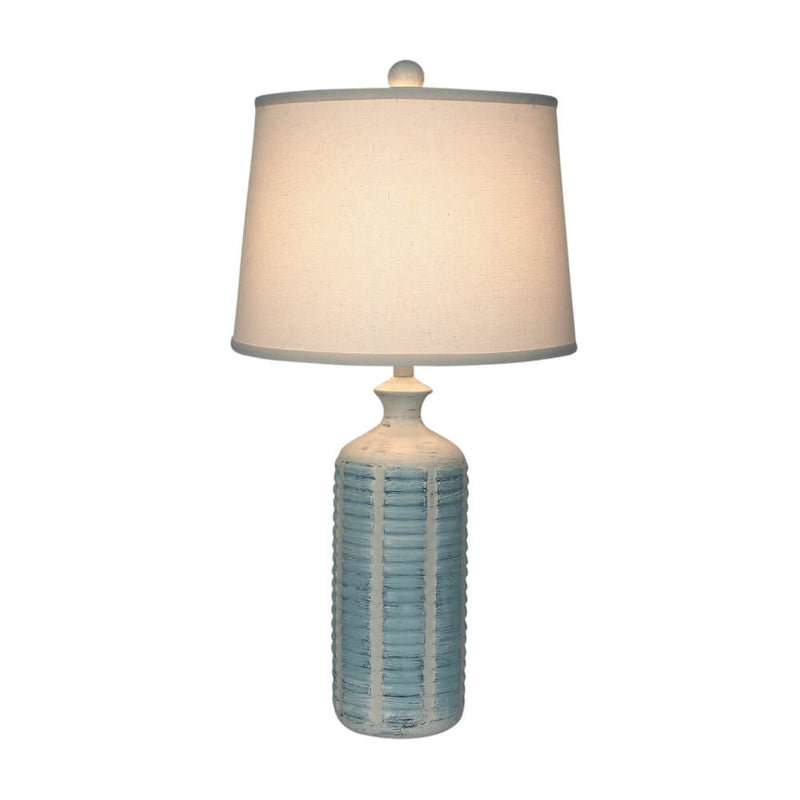 Blue Shutter Cylinder Lamp