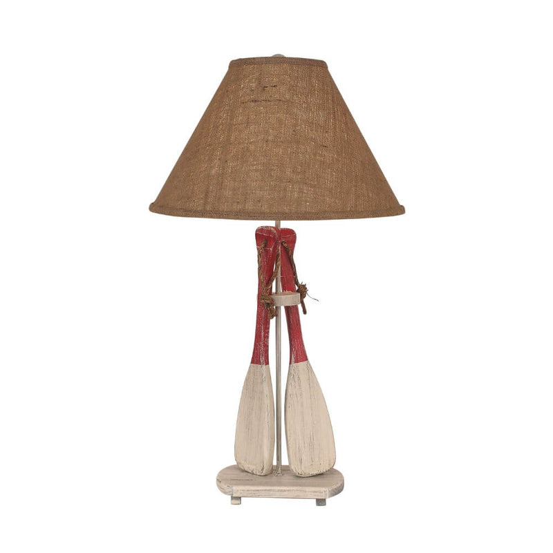 Cabin Oars Red Table Lamp