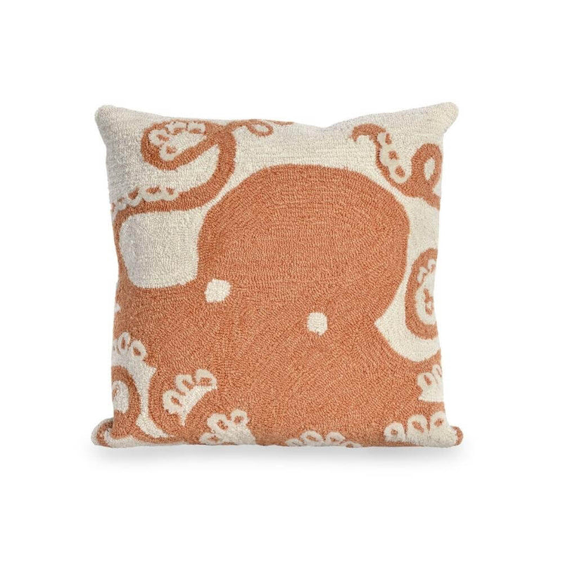 Coral Octopus Pillow