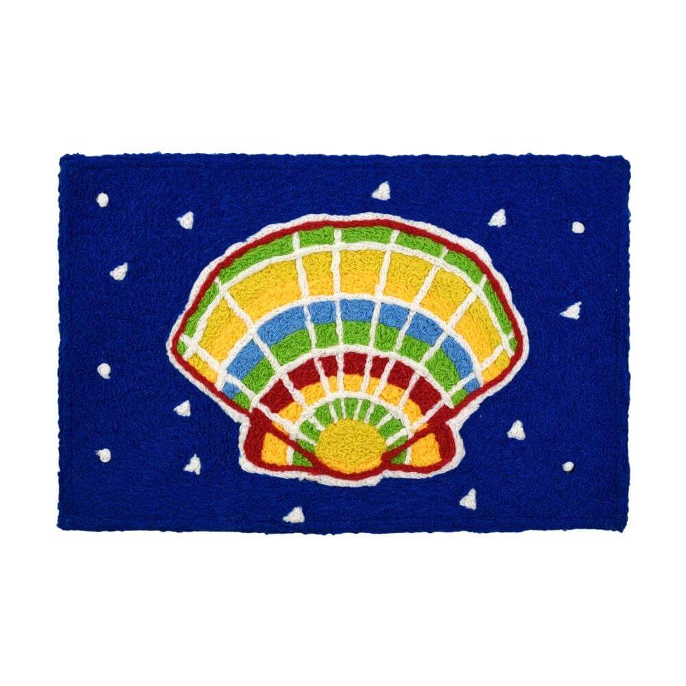 Multicolored Clam Indoor/Outdoor Rug – Coastal Place