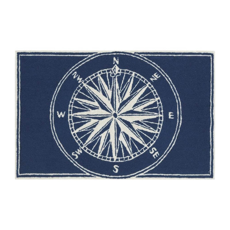 Navy Compass Rug