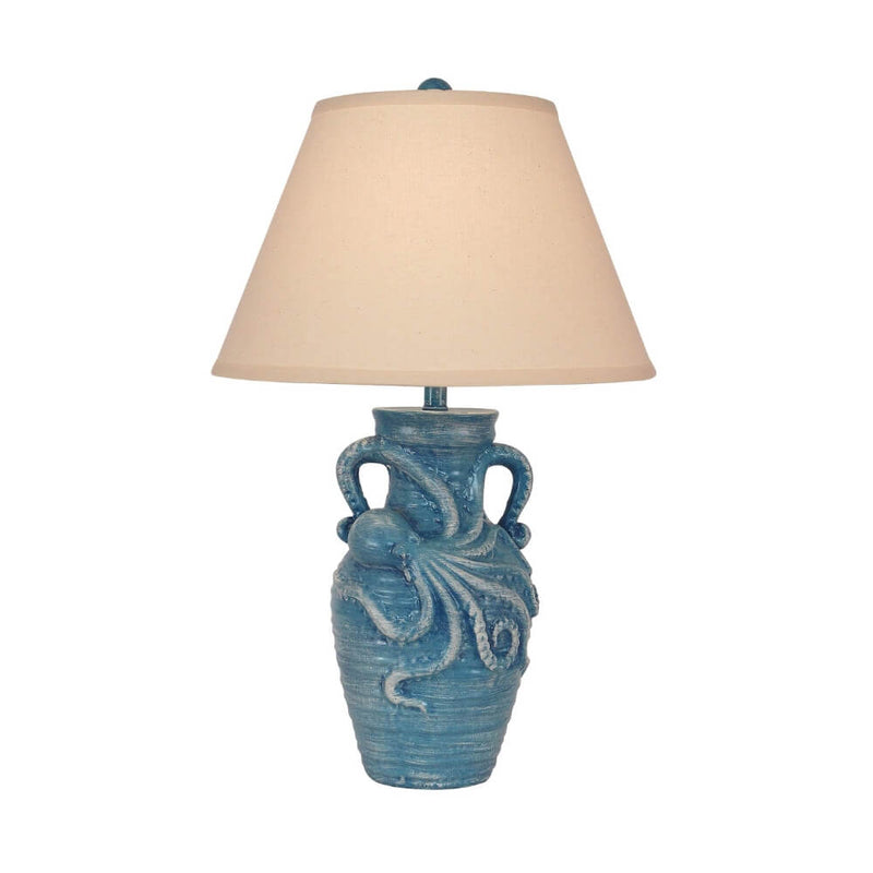 Octopus Jar Blue Table Lamp