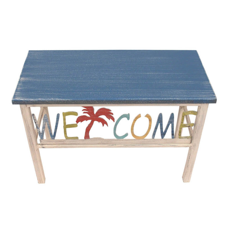 Paradise Welcome Wooden Bench