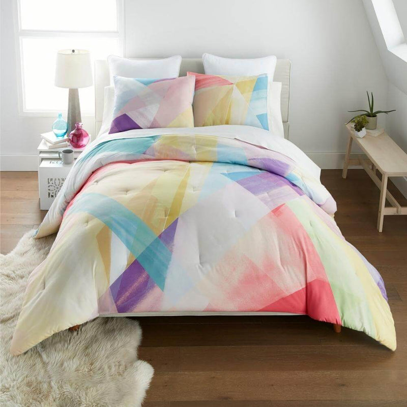 Rainbow Kaleidoscope Comforter Set