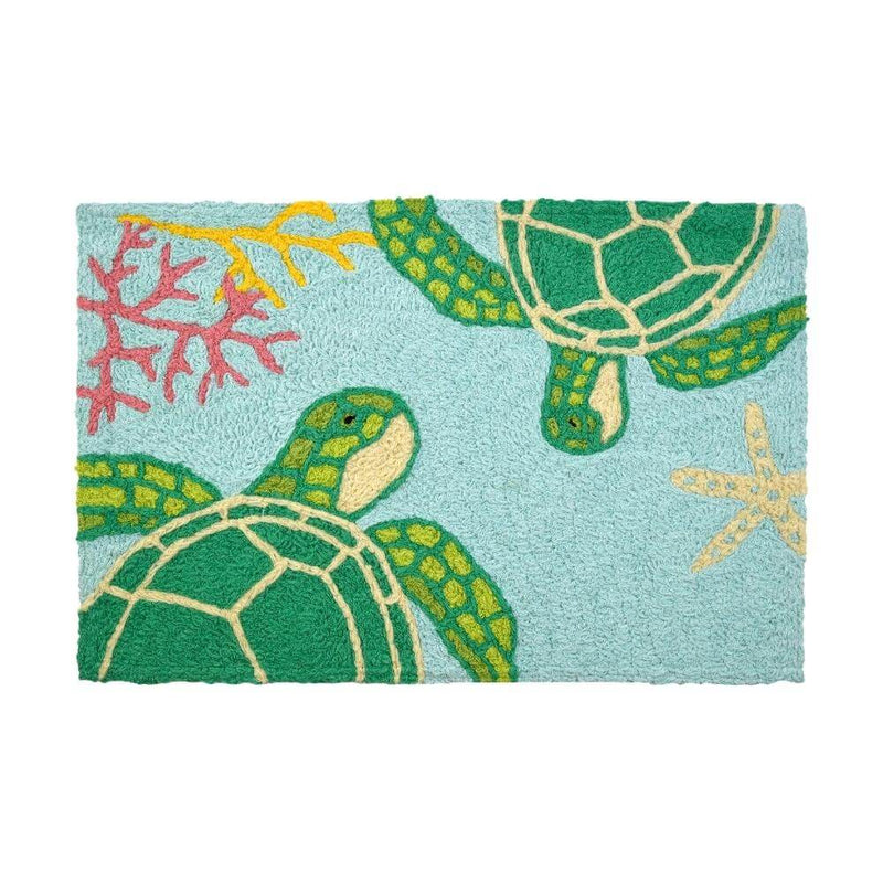Sea Turtle Date Indoor/Outdoor Rug