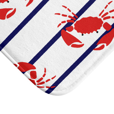 Crab Stripe Bath Mat